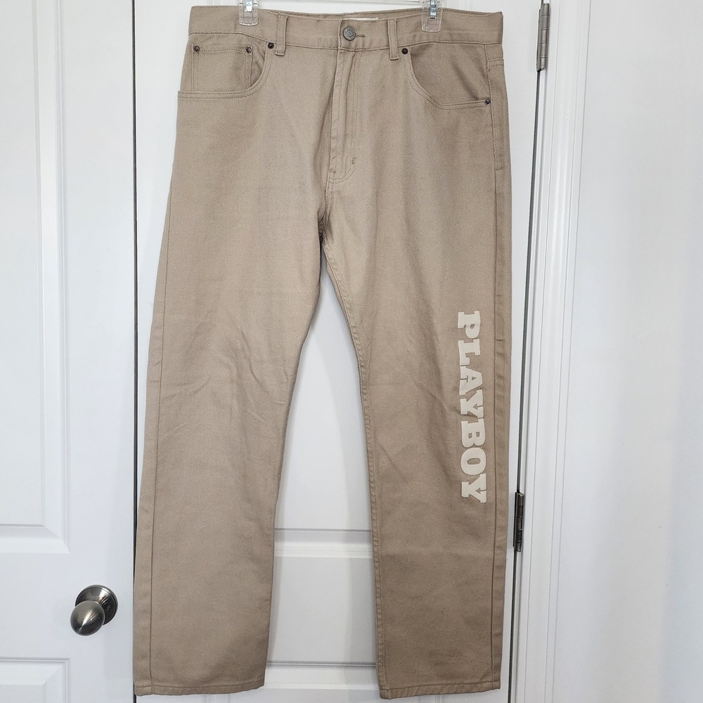 Playboy by Pacsun Vintage Loose Fit Tan Pants Men's Size 34